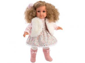 Puppe Elena mit blonden Locken und blauen Augen, Fashion Doll mit weichem Körper, inkl. trendigem