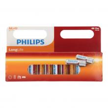 Philips Longlife Akku Zink AA / R6, 12St.