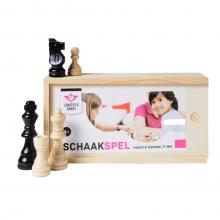 Esche Holz Schachfiguren in Box