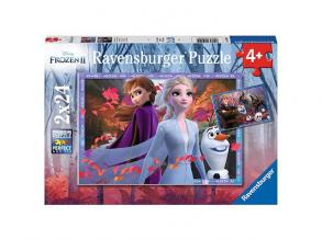 Ravensburger 05010 - Frozen 2: Frostige Abenteuer - 2x 24 Teile Puzzle