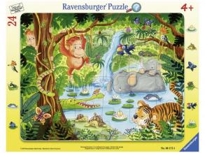 Ravensburger 06171 Dschungelbewohner 06171-Dschungelbewohner-Kinderpuzzle