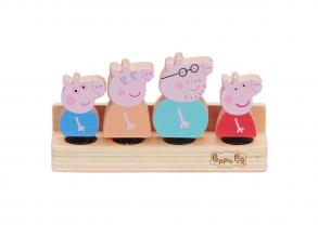 Peppa Pig Spielfiguren Family Wood, 4st.