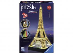 Ravensburger Eiffelturm bei Nacht - 216 Teile 3D-Puzzle-Bauwerk Night Edition