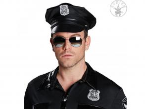 Polizeibrille verspiegelt