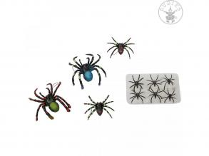 10 Spinnen mit Netz