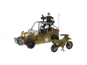 Armee-Kraft-Spielset - Armeefahrzeug und Motor