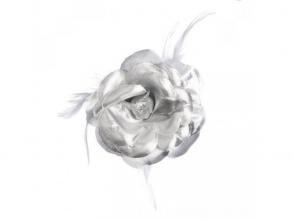 Haarschmuck Blume silber Farbe: Silber