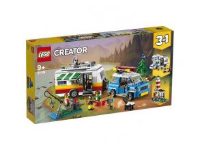LEGO 31108 Creator 3-in-1 Campingurlaub Spielset mit Auto, Wohnmobil, Leuchtturm, Sommer-Bauspielz