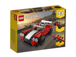 LEGO 31100 Creator 3-in-1 Sportwagen-, Hot Rod-, Flieger-Bauset, Spielzeuge für Kinder