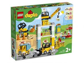 LEGO 10933 DUPLO Große Baustelle mit Licht und Ton Spielfahrzeuge mit Licht und Ton und Push und G