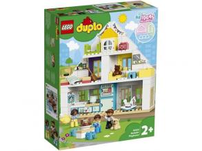 LEGO 10929 DUPLO Unser Wohnhaus 3-in-1-Set, Puppenhaus für Mädchen und Jungen ab 2 Jahren