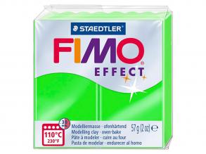FIMO Effect Modelliermasse Neongrün, 57gr