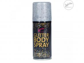 Glitter Bodyspray 100ml, silber Größe: Standard