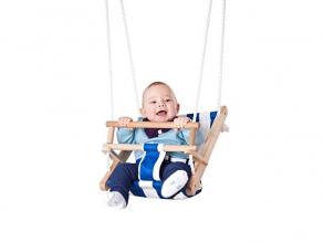 Beluga Spielwaren TWIPSOLINO Babyschaukel, blau/weiß