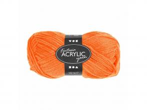 Acrylgarn Neon - Neon Orange, 50gr