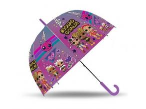 LOL SURPRISE Regenschirm, transparent, Glocke 19 Zoll, manuell Fiberglas