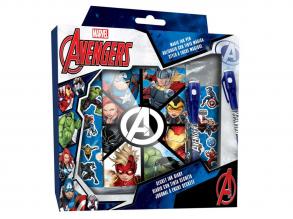 Tagebuch mit Aufklebern und Secret Code Pen - Avengers