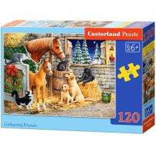 Castorland B-13340-1 Gathering Friends Puzzle, 120 Teile, bunt