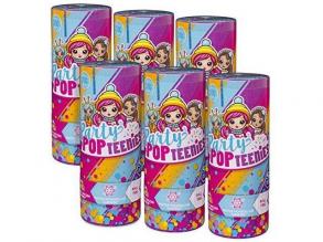 Party Popteenies 6045464 - Party PopTeenies Surprise Poppers 6er Pack - Überraschungs Popper 6er