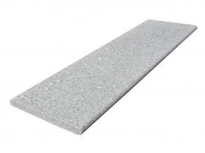 Granit Beckenrandstein, Standard 120 x 33 x 3 cm (L x B x H), flache Ausführung, Crystall Grey