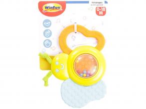 WinFun 000183-NL Babys Schmetterling Rassel, 0-18M Greifling, Spielzeug, Babyrassel mit Geräuschen