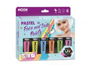 Gesichts- & Körperschminke-Set - Pastell Neon