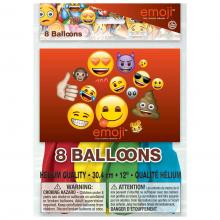 Ballons Emoji, 8st.